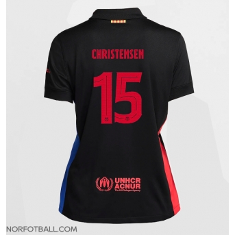 Billige Fotballdrakt Barcelona Andreas Christensen #15 Replika Bortedrakt Dame 2024-25 Kortermet